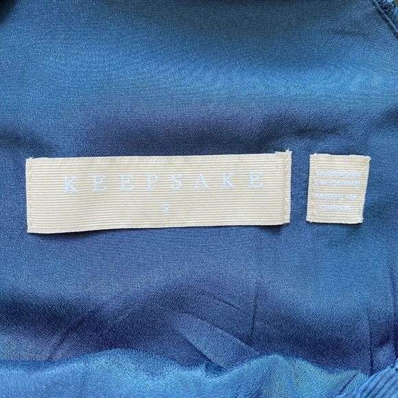 Keepsake Revolve Women's Size Small Sleeveless Plain Sight Lace Mini Dress Navy - Picture 16 of 16